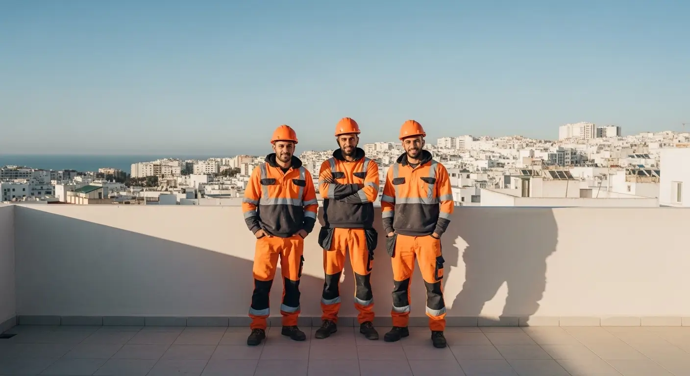 Équipe etanche.ma — spécialistes en étanchéité basés à Tanger depuis plus de 16 ans